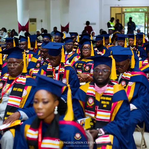 Graduands seated at the UTAS Navrongo congregation ceremony